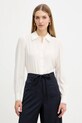 Twinset koszula z dodatkiem jedwabiu regular beżowy 252TT2142