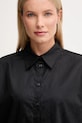 Βαμβακερό πουκάμισο Calvin Klein Jeans μαύρο LV044D167G