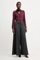 Srajca s svilo Marella 2523116071200 bordo AW25