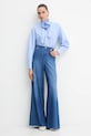 Βαμβακερό πουκάμισο Marella 2523116084200 μπλε AW25