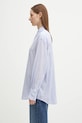Anine Bing koszula bawełniana plaza A.07.11015 niebieski AW25