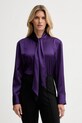 Srajca Calvin Klein Brez vzorca vijolična LV044D125G