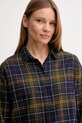 Barbour koszula bawełniana ELISHAW granatowy LSH1560