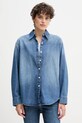 Jeans srajca Calvin Klein Jeans Dolg modra LV047D758G