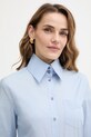 Srajca z dodatkom bombaža Karl Lagerfeld modra A4W11038