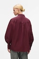Pamučna košulja Karl Lagerfeld A4W11022 bordo AW25