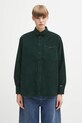 Lacoste koszula sztruksowa gładkie zielony CF5336