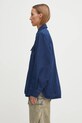 Barbour cămașă cu mătase Arla Denim Overshirt LOS0078IN12 bleumarin AW25