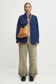 Barbour cămașă cu mătase Arla Denim Overshirt LOS0078IN12 bleumarin