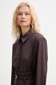 Μάλλινο πουκάμισο ISABELLE BLANCHE μπορντό IS25FW.C037.T002