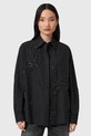 Odzież AllSaints koszula bawełniana GEMI W028PD czarny