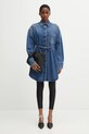 Sportmax koszula bawełniana ERIDANI 2522196015600 niebieski