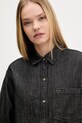 Guess Jeans koszula bawełniana czarny W5BH0D.D6161
