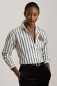 Бавовняна сорочка Lauren Ralph Lauren візерунок білий 200979991