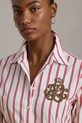 Хлопковая рубашка Lauren Ralph Lauren розовый 200979991