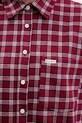 Хлопковая рубашка Guess Jeans бордо W5BH40.WGMH1