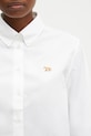 Maison Kitsuné cotton shirt Baby Fox Cropped white PW00405WC0026