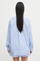 Одежда Хлопковая рубашка Sporty & Rich Eden Script Oversized SI00760673ST61 голубой