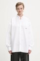 Fiorucci koszula bawełniana Angel Patch Relaxed Fit gładkie biały W02SMTLO055CO01WH01