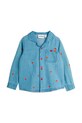 Mini Rodini gyerek ing pamutból Mini hearts pamut kék 2562011960