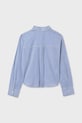 Dziewczynka Mayoral koszula bawełniana dziecięca 7197.8G.Junior.9BYA niebieski