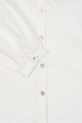 Otroška bombažna srajca Konges Sløjd RILO COLLAR SHIRT GOTS KS103966.9BYA bela