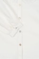 Konges Sløjd cămașă de bumbac pentru copii RILO COLLAR SHIRT GOTS KS103966.9BYA alb