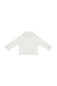 Dziewczynka Donsje koszula bawełniana dziecięca Nien Blouse 4108700 biały
