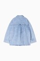 Patrizia Pepe koszula bawełniana dziecięca D125 7C0267 niebieski AW25