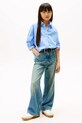 Дитяча бавовняна сорочка Tommy Hilfiger блакитний KG0KG08820.9BYA