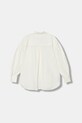 Детская хлопковая рубашка Elisabetta Franchi EFCA270.0.CA235 белый AW25