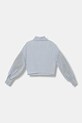 Elisabetta Franchi koszula bawełniana dziecięca EFCA273.0.CR020 niebieski AW25