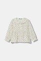 United Colors of Benetton bluzka bawełniana dziecięca casual beżowy 534ZGQ02T.P.seasonal