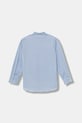 Παιδικό βαμβακερό πουκάμισο United Colors of Benetton 5EW7CQ04A.G.seasonal μπλε AW25