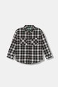 Παιδικό βαμβακερό πουκάμισο United Colors of Benetton casual γκρί 5LQHCQ04D.G.seasonal