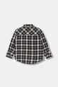 Παιδικό βαμβακερό πουκάμισο United Colors of Benetton 5LQHCQ04D.G.seasonal γκρί AW25