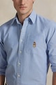 Βαμβακερό πουκάμισο Polo Ralph Lauren μπλε 710974543