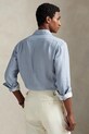 Πουκάμισο από λινό Polo Ralph Lauren 710974546 μπλε AW25