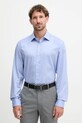 Хлопковая рубашка BOSS BECKHAM X BOSS casual тёмно-синий 50554813