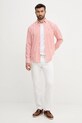 Bavlněná košile Tommy Hilfiger MW0MW39451 oranžová AW25