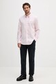 Tommy Hilfiger koszula bawełniana MW0MW39446 różowy AW25