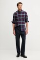 Tommy Hilfiger cămașă din bumbac MW0MW39681 bleumarin AW25