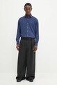 Calvin Klein cămașă LV019EU025 bleumarin AW25