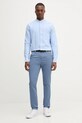 Βαμβακερό πουκάμισο Tommy Jeans DM0DM21690 μπλε AW25