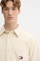 Tommy Jeans cămașă din bumbac bej DM0DM21698