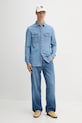 Rifľová košeľa Tommy Jeans DM0DM21727 modrá AW25
