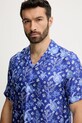 Îmbrăcăminte Vilebrequin cămașă de mătase CHARLI HARCW227 violet