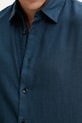 Rag & Bone cămașă MBW25PA018PCML bleumarin