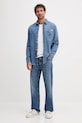 Calvin Klein Jeans koszula jeansowa LV040EM774 niebieski AW25