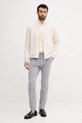 BOSS Orange cămașă din bumbac 50543089 bej AW25